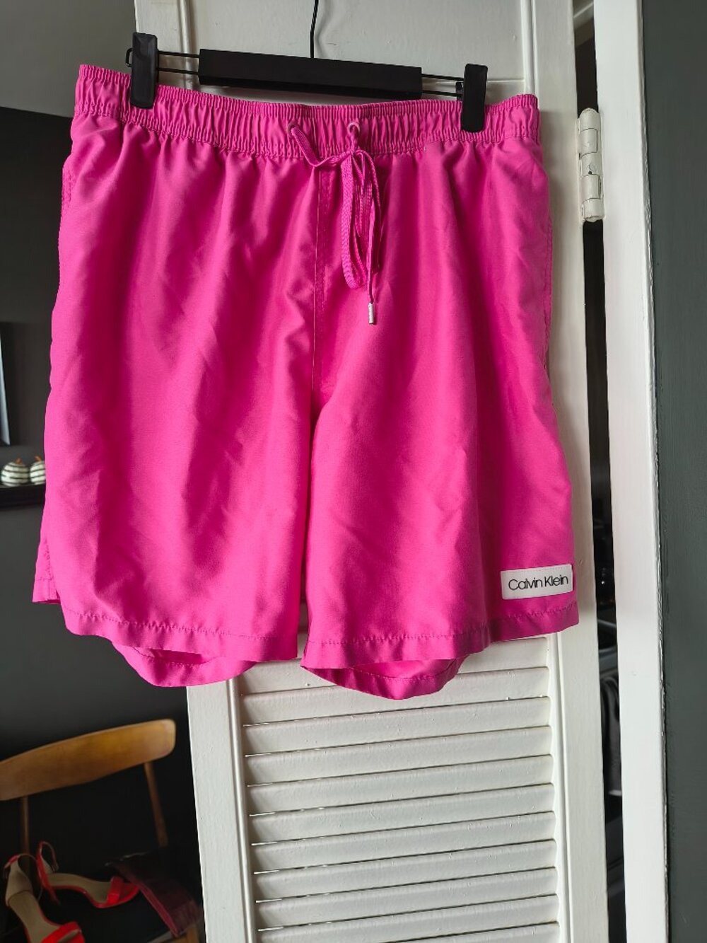 3/$30 Promo - Men's Calvin Klein Swim Trunks - Vibrant Pink / Neon - Size Large